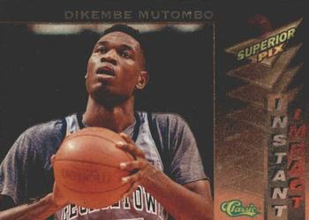 1995 Classic Superior Pix - Instant Impact #5 Dikembe Mutombo Front