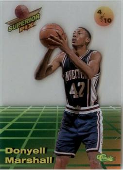 1995 Classic Superior Pix - Lottery Pick #4 Donyell Marshall Front