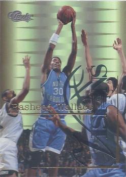 1995 Classic Visions #4 Rasheed Wallace Front