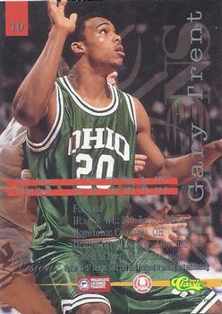 1995 Classic Visions #10 Gary Trent Back