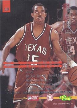 1995 Classic Visions #30 Terrence Rencher Back