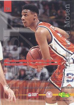 1995 Classic Visions #34 Lawrence Moten Back