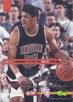 1995 Classic Visions #47 Jerome Allen Back