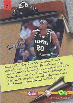 1995 Classic Visions #71 Gary Trent Back
