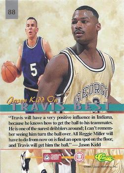 1995 Classic Visions #88 Travis Best Back