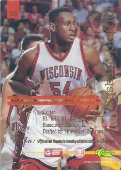 1995 Classic Visions - Effects #36 Rashard Griffith Back