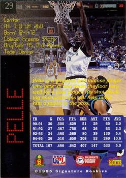 1995 Signature Rookies Prime #29 Anthony Pelle Back
