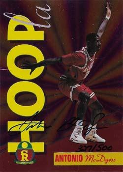 1995 Signature Rookies Prime - Hoopla Signatures #H2 Antonio McDyess Front