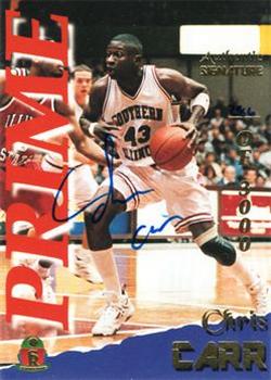1995 Signature Rookies Prime - Signatures #09 Chris Carr Front