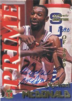 1995 Signature Rookies Prime - Signatures #22 Michael McDonald Front