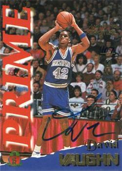1995 Signature Rookies Prime - Signatures #42 David Vaughn Front