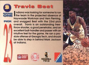 1995 Collect-A-Card #3 Travis Best Back
