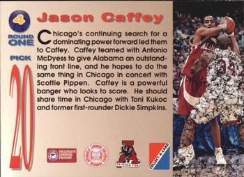 1995 Collect-A-Card #4 Jason Caffey Back