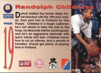 1995 Collect-A-Card #5 Randolph Childress Back