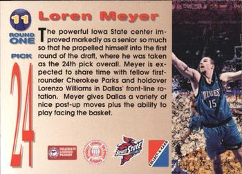 1995 Collect-A-Card #11 Loren Meyer Back