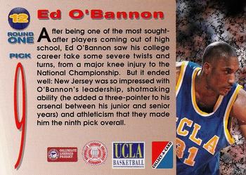1995 Collect-A-Card #12 Ed O'Bannon Back