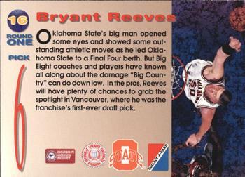 1995 Collect-A-Card #16 Bryant Reeves Back