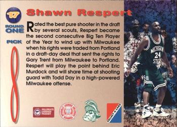 1995 Collect-A-Card #17 Shawn Respert Back