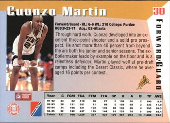 1995 Collect-A-Card #30 Cuonzo Martin Back