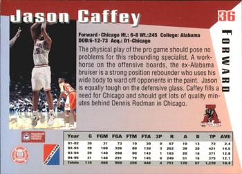 1995 Collect-A-Card #36 Jason Caffey Back