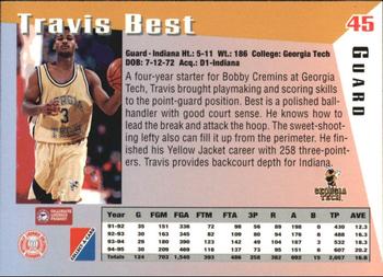 1995 Collect-A-Card #45 Travis Best Back