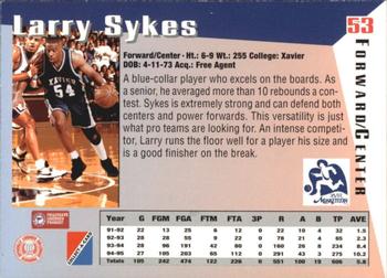 1995 Collect-A-Card #53 Larry Sykes Back