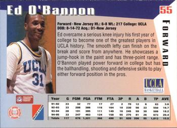 1995 Collect-A-Card #55 Ed O'Bannon Back