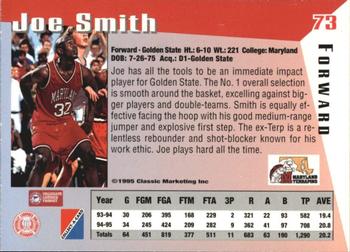1995 Collect-A-Card #73 Joe Smith Back