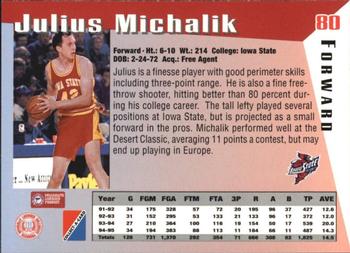 1995 Collect-A-Card #80 Julius Michalik Back