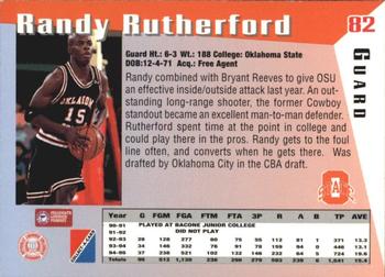 1995 Collect-A-Card #82 Randy Rutherford Back