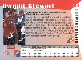1995 Collect-A-Card #84 Dwight Stewart Back