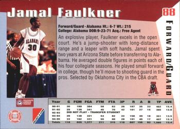 1995 Collect-A-Card #88 Jamal Faulkner Back