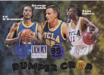 1995 Collect-A-Card #BC-92 Ed O'Bannon/ George Zidek / Tyus Edney Front