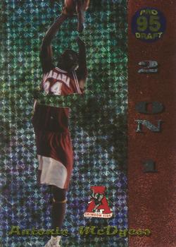1995 Collect-A-Card - 2 on 1 #T1 Antonio McDyess / Kurt Thomas Front