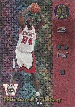 1995 Collect-A-Card - 2 on 1 #T4 Michael Finley / Mario Bennett Front