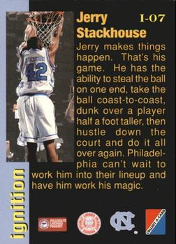 1995 Collect-A-Card - Ignition #I-07 Jerry Stackhouse Back
