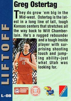 1995 Collect-A-Card - Liftoff #L-08 Greg Ostertag Back