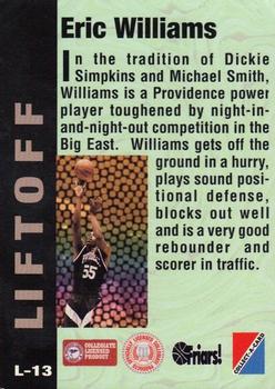 1995 Collect-A-Card - Liftoff #L-13 Eric Williams Back