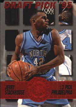 1995 Press Pass Premium Draft Picks - Die Cuts Red #3 Jerry Stackhouse Front