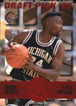 1995 Press Pass Premium Draft Picks - Die Cuts Red #8 Shawn Respert Front