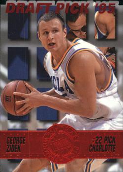 1995 Press Pass Premium Draft Picks - Die Cuts Red #20 George Zidek Front