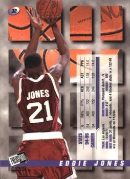 1995 Press Pass Premium Draft Picks - Foil #32 Eddie Jones Back