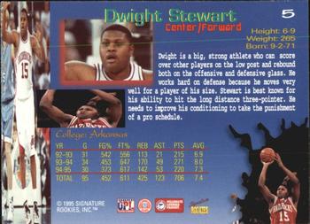 1995 Signature Rookies Draft Day #5 Dwight Stewart Back