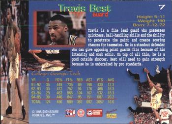 1995 Signature Rookies Draft Day #7 Travis Best Back