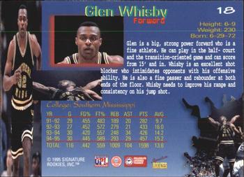 1995 Signature Rookies Draft Day #18 Glen Whisby Back
