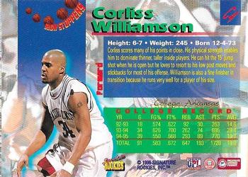 1995 Signature Rookies Draft Day - Show Stoppers #C4 Corliss Williamson Back