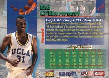 1995 Signature Rookies Draft Day - Show Stoppers #E1 Ed O'Bannon Back