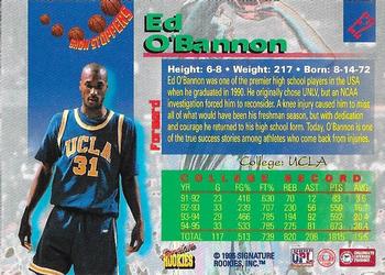1995 Signature Rookies Draft Day - Show Stoppers #E2 Ed O'Bannon Back