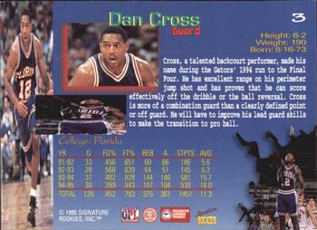 1995 Signature Rookies Draft Day - Signatures #3 Dan Cross Back