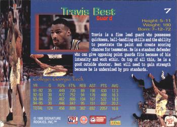 1995 Signature Rookies Draft Day - Signatures #7 Travis Best Back